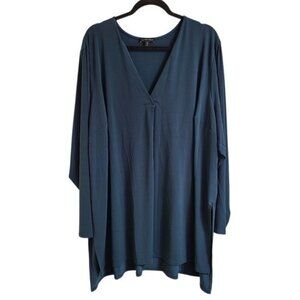 Universal Standard Long Sleeve V-Neck Jersey Shirt Size L (22/24)